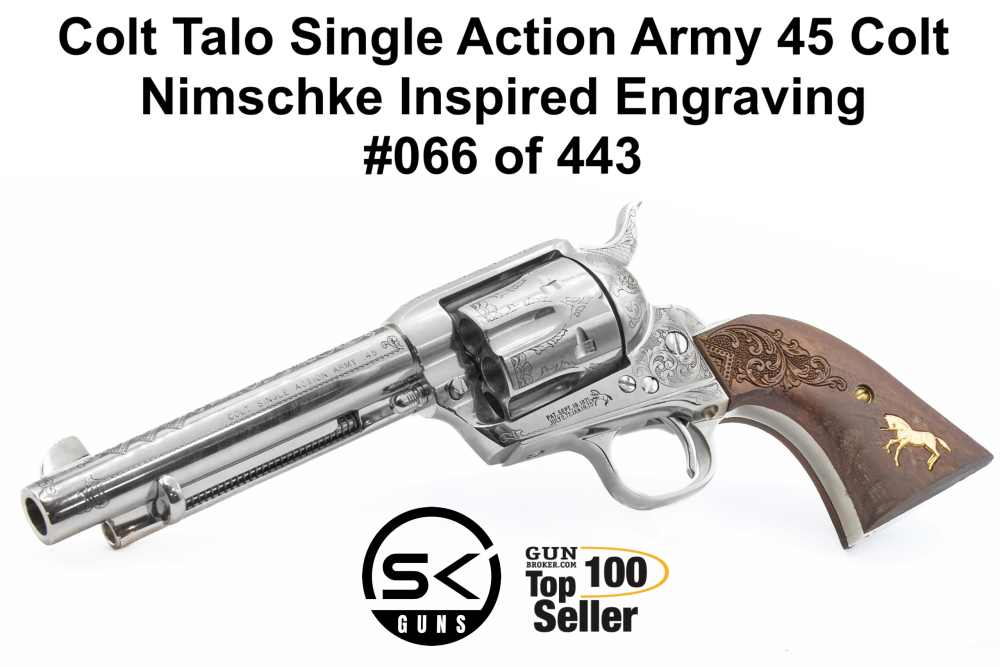 Rare Colt Single Action Army TALO 45 Colt #066 of 443 Louis Daniel Nimschke-img-0
