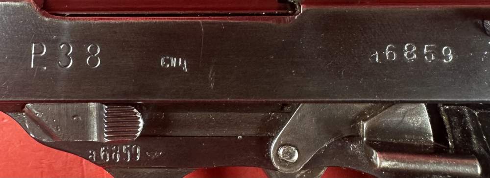 WWII 1943 WALTHER P38 CYQ Spreewerk. 9mm. 2 mags. Excellent condition.-img-12
