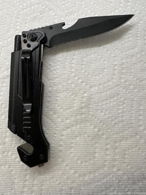 Tactical Rescue Knife LED Fire Starter-img-4