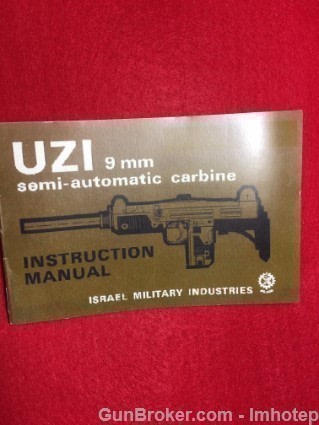 UZI Owner's Manual Model A 9MM -img-1