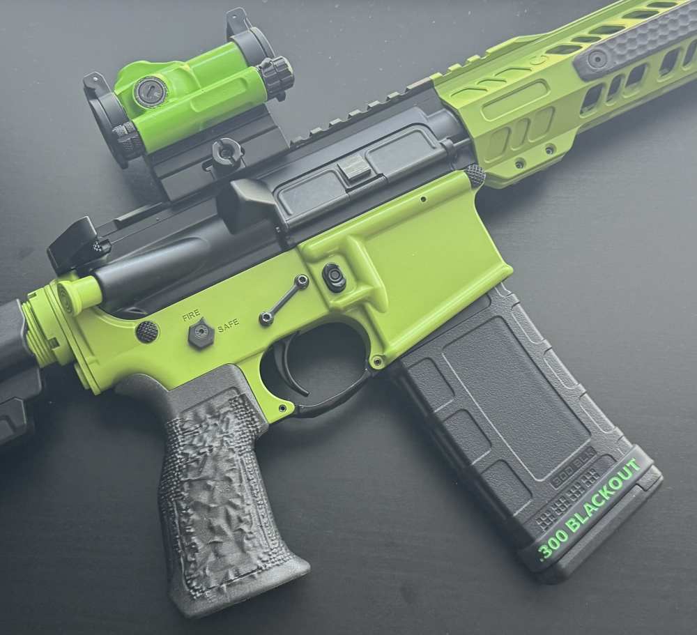 .300 AAC Blackout AR Pistol | Zombie Green & Black | Sig Green Dot-img-3