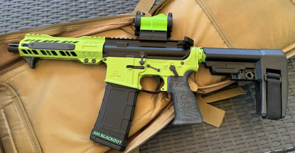 .300 AAC Blackout AR Pistol | Zombie Green & Black | Sig Green Dot-img-19