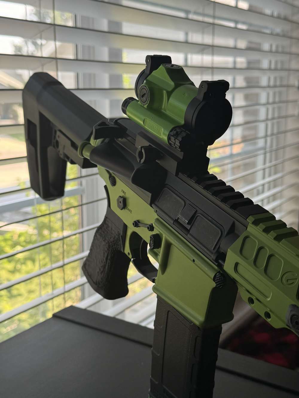 .300 AAC Blackout AR Pistol | Zombie Green & Black | Sig Green Dot-img-17