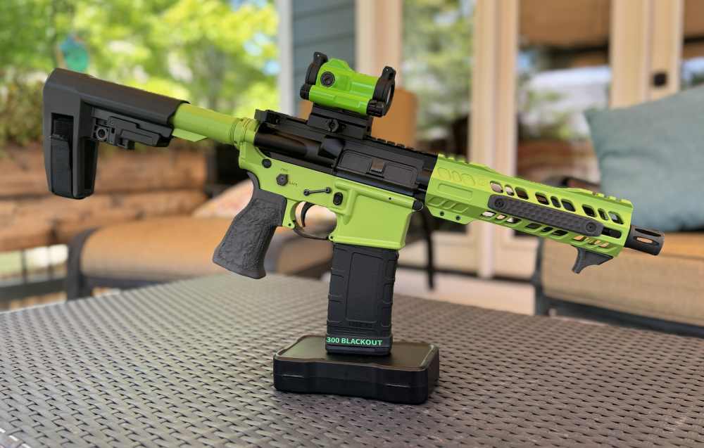 .300 AAC Blackout AR Pistol | Zombie Green & Black | Sig Green Dot-img-13