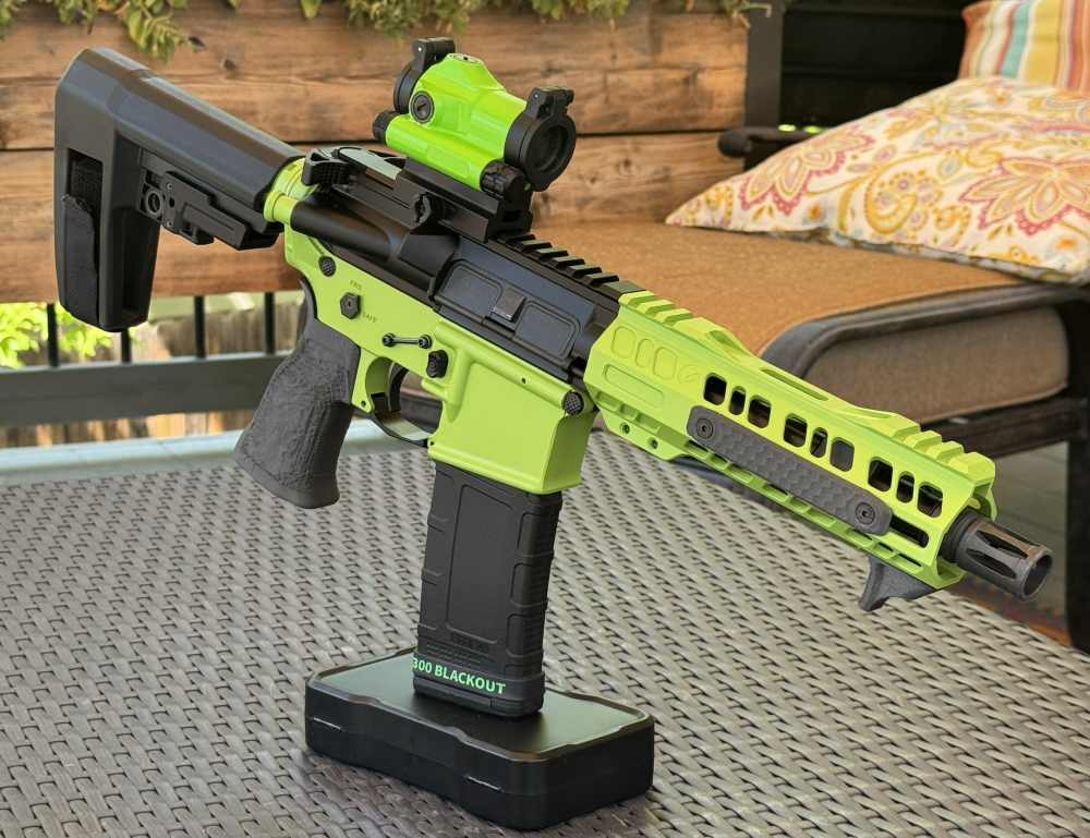 .300 AAC Blackout AR Pistol | Zombie Green & Black | Sig Green Dot-img-15