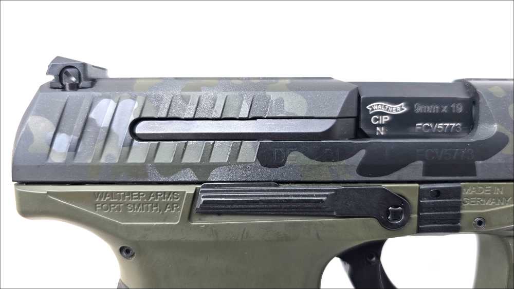 Walther PPQ M2 4.25" Custom Camo 9mm Pistol NICE! 15RD MAG-img-8