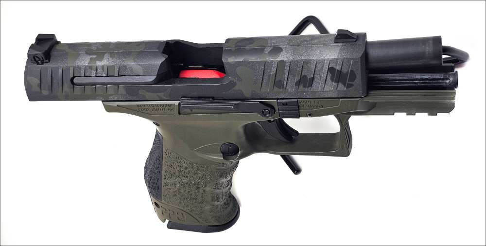 Walther PPQ M2 4.25" Custom Camo 9mm Pistol NICE! 15RD MAG-img-2