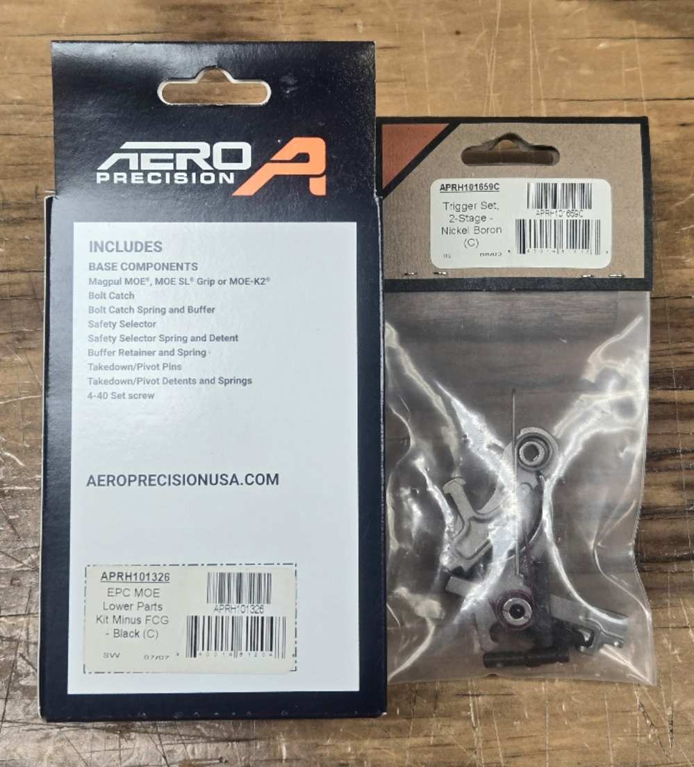 NOS Aero Precision EPC MOE Lower Parts W/O FCG W/ Aero Nickel Boron Trigger-img-1