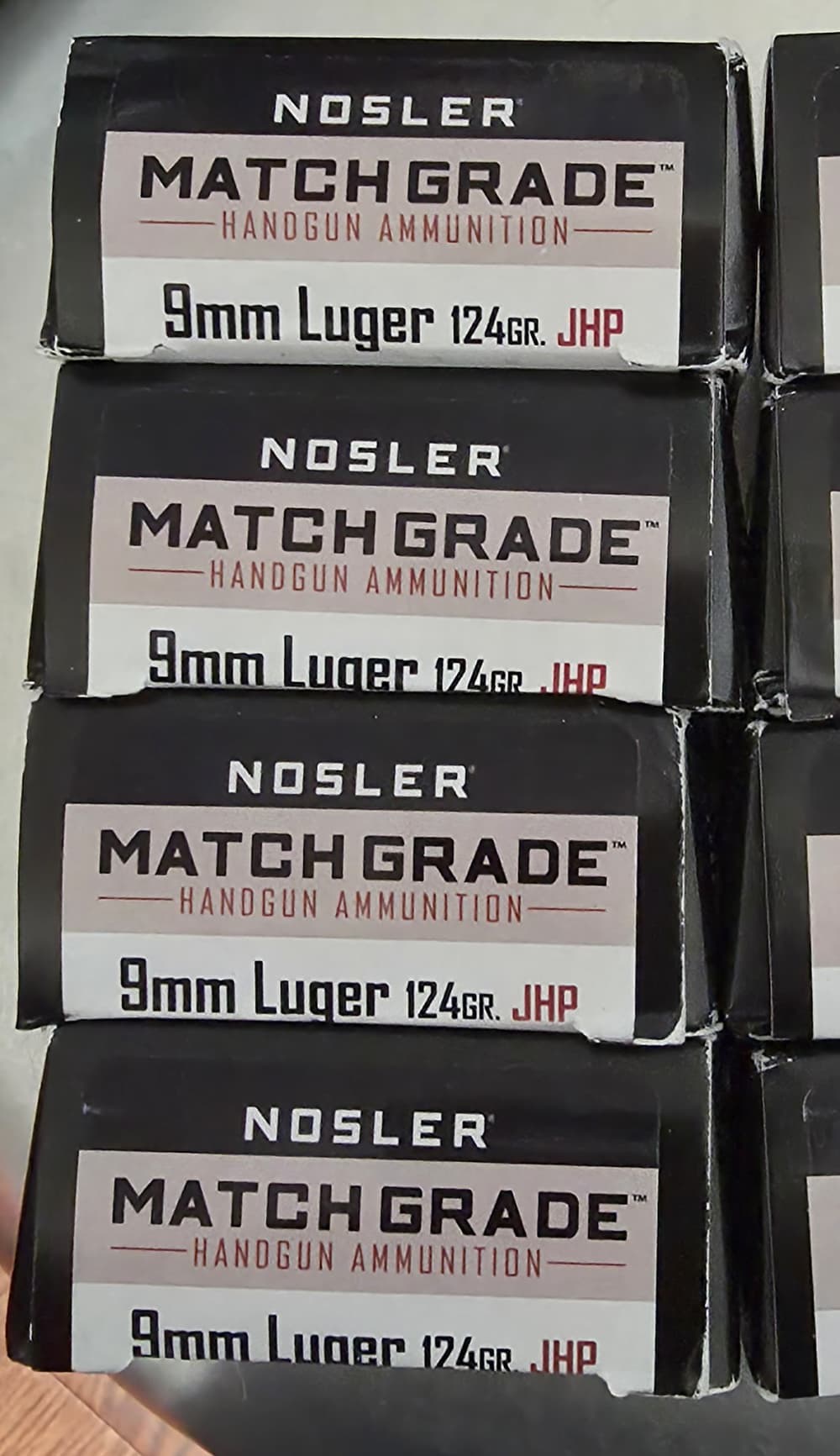 200 rounds of Nosler 9 MM Match Grade 124 GR JHP-img-0
