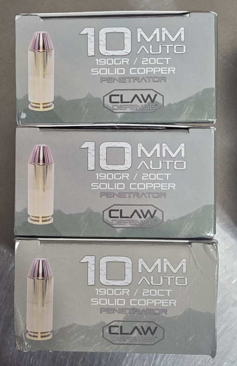 60 Rounds of Fort Scott Munitions Claw 10 MM 190 GR Solid Copper-img-0