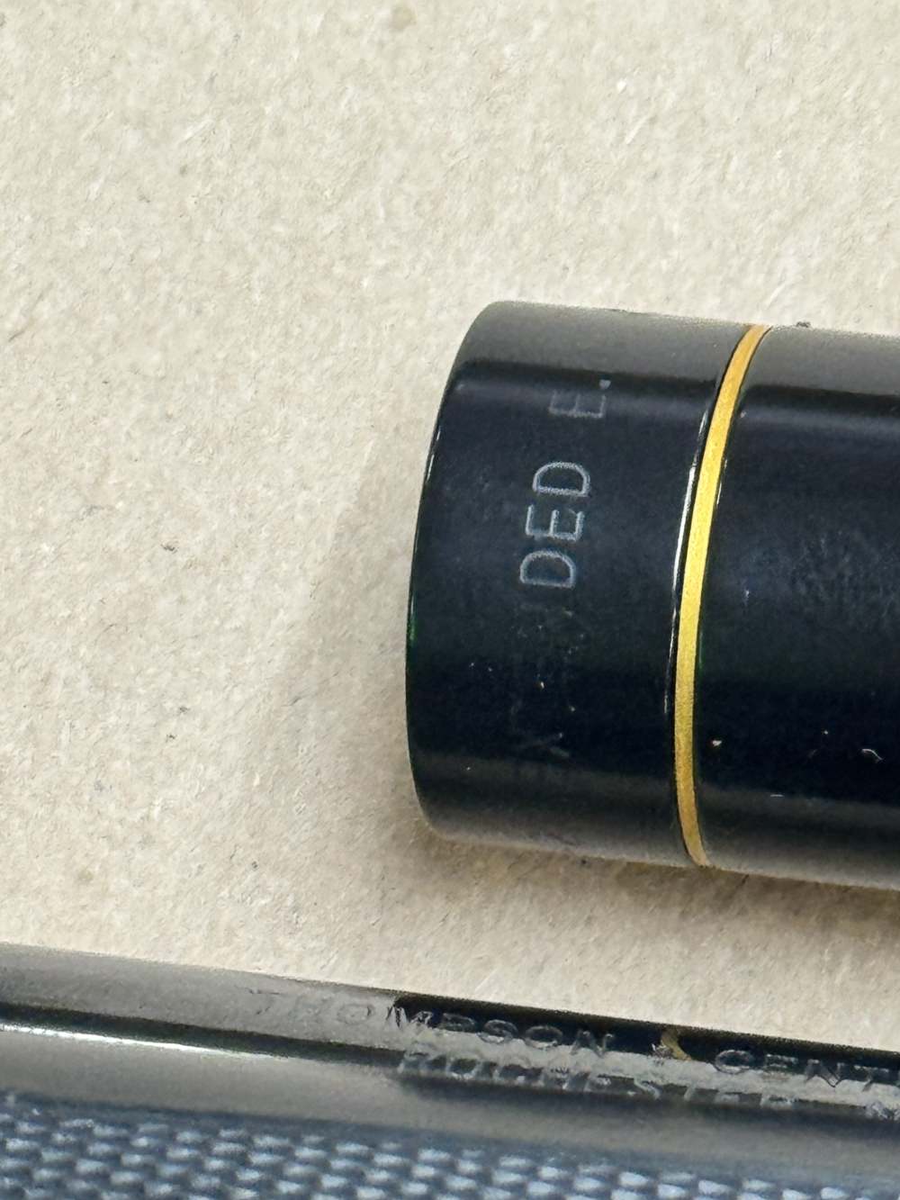 Thompson Center 35 REM Single shot pistol LEUPOLD M8-2X EXTENDED ER SCOPE -img-5