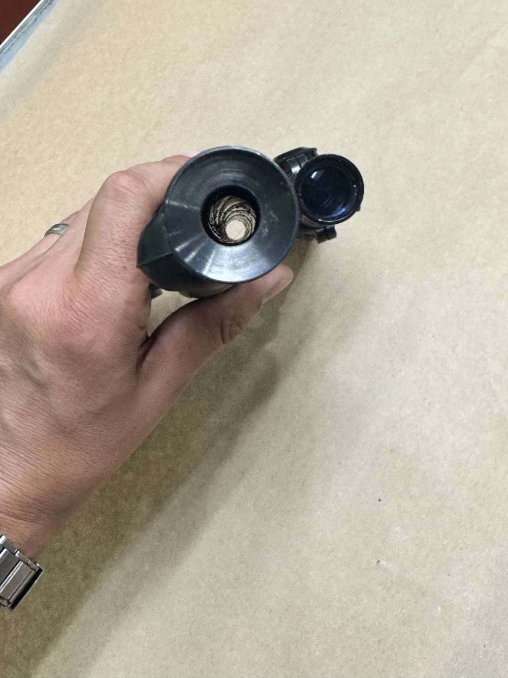 Thompson Center 35 REM Single shot pistol LEUPOLD M8-2X EXTENDED ER SCOPE -img-14
