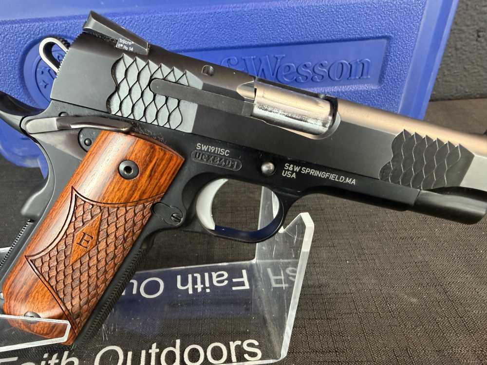 Smith & Wesson 1911 SC E-Series .45 ACP 4.25" Black/Stainless Original box-img-6
