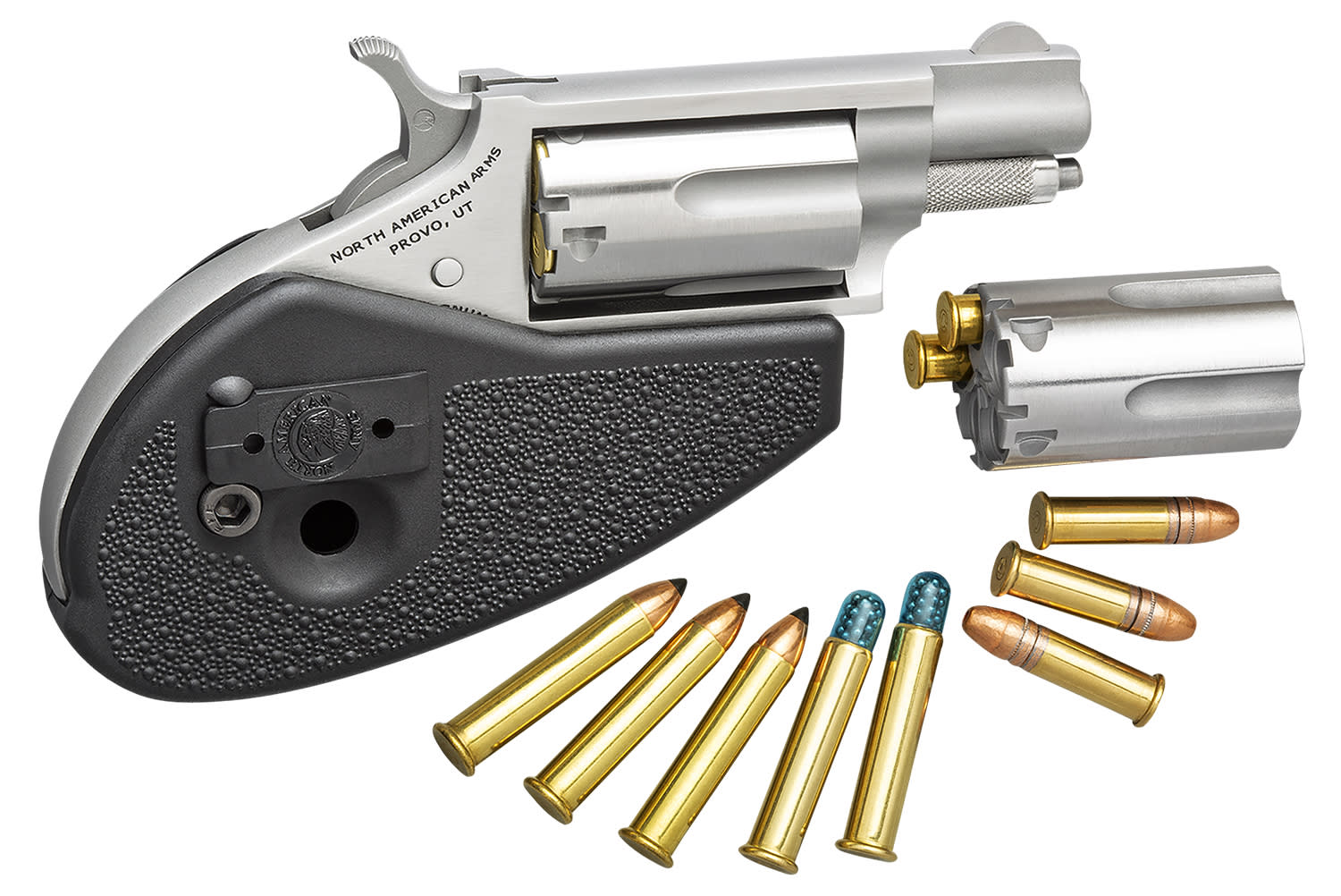 NAA Mini Revolver Combo 22LR/22WMR 1 1/8 Mt Stainless-img-2