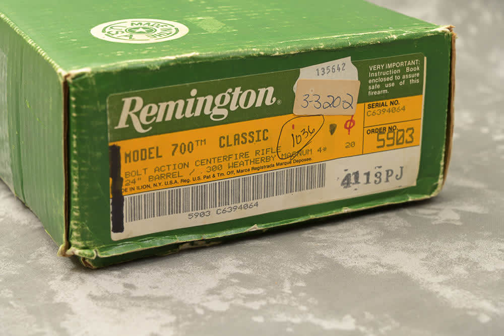1989 Remington 700 Classic .300 Weatherby Mag 24" NEW IN BOX * HANG TAG-img-1