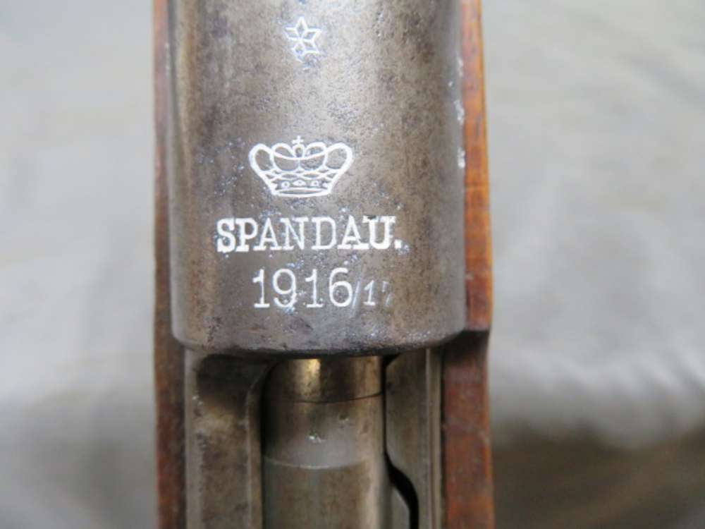 WWI GERMAN GEW 98 MAUSER RIFLE-SPANDAU 1916/17-STAR MARKED-img-8