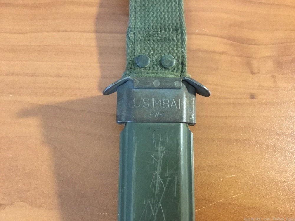 U.S. VIETNAM era M8A1 scabbard PV/H marked-img-1