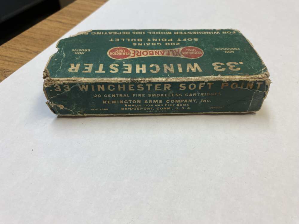 33 Winchester Remington Kleanbore 200 grain Soft Point 33 WCF -img-4