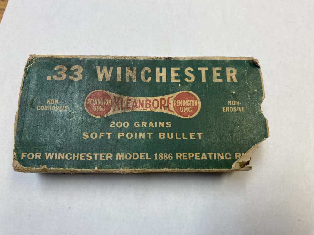 33 Winchester Remington Kleanbore 200 grain Soft Point 33 WCF -img-1