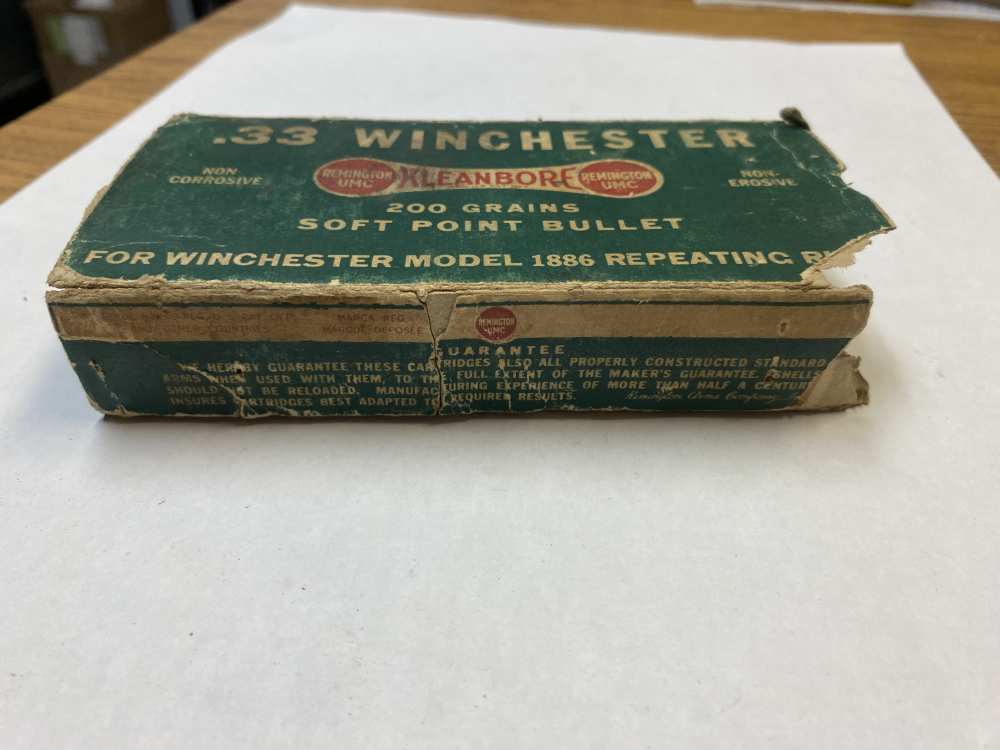 33 Winchester Remington Kleanbore 200 grain Soft Point 33 WCF -img-2