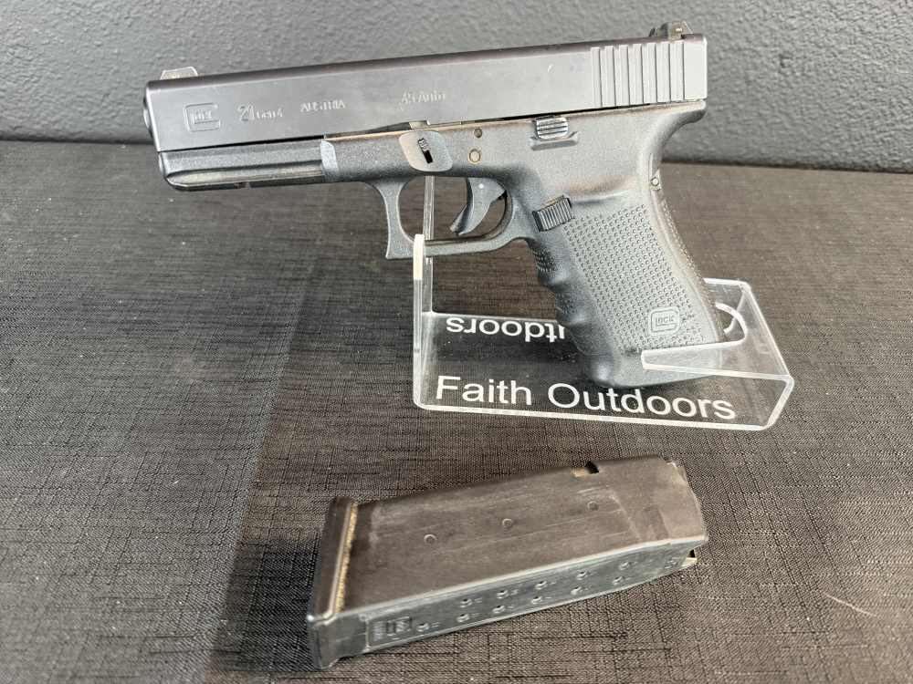 Glock 21 Gen 4 .45 ACP MBS Frame  Night Sights Used-img-4
