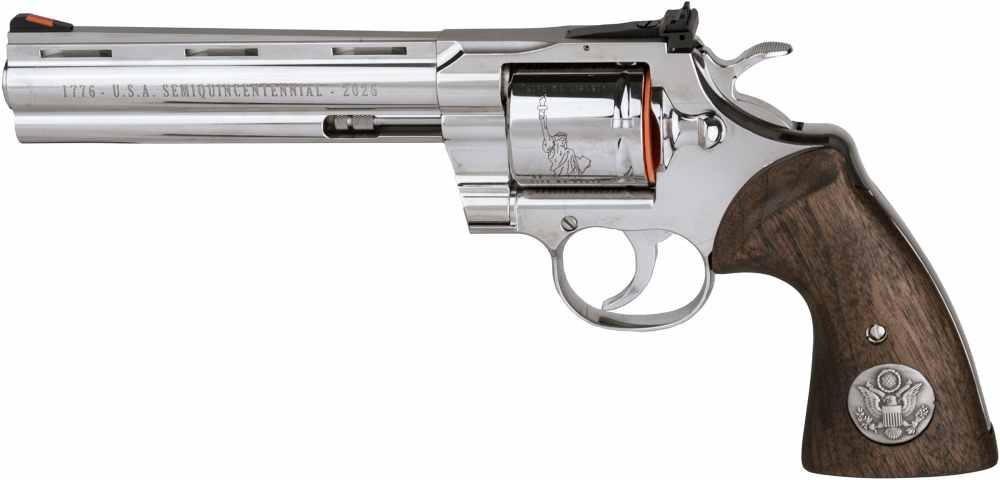 Colt Python 250th Anniversary Magnum 6” .357 Mag Stainless Walnut - NEW-img-0