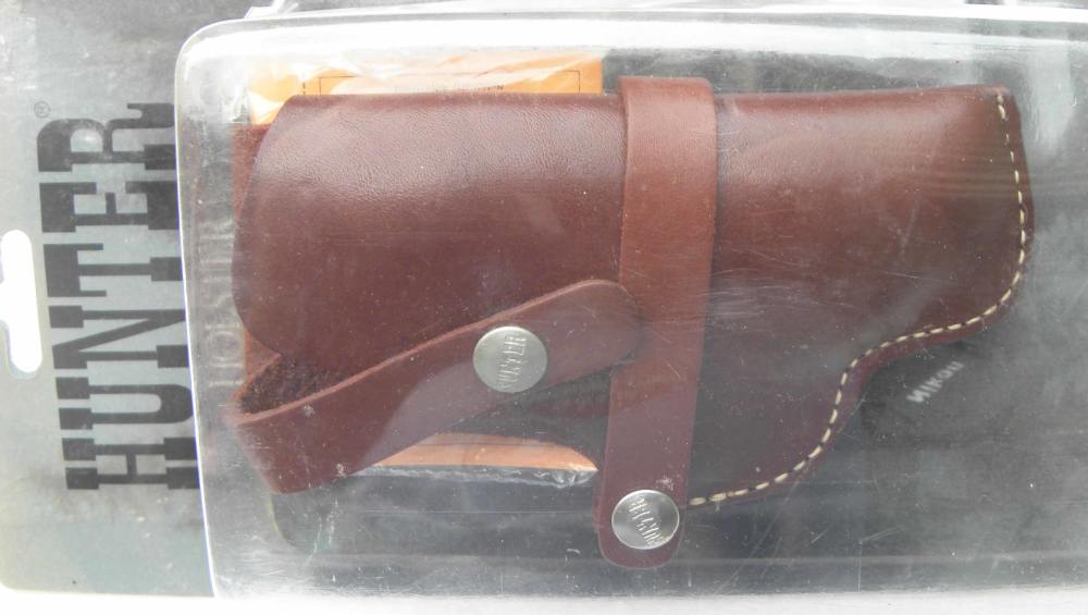 Hunter Leather RH Holster Model 1100 Size 83 Glock Mod 19 Sig Mod 225 Brown-img-0