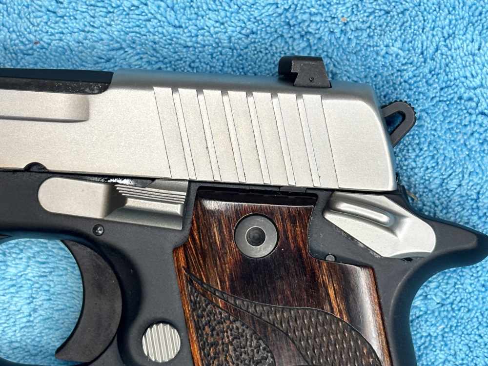 Sig Sauer Custom Shop P238 SAS 380 ACP W Case, Holster, Manual -img-12
