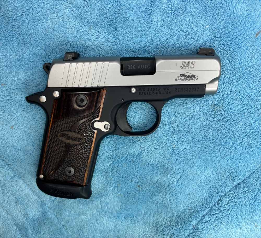 Sig Sauer Custom Shop P238 SAS 380 ACP W Case, Holster, Manual -img-2