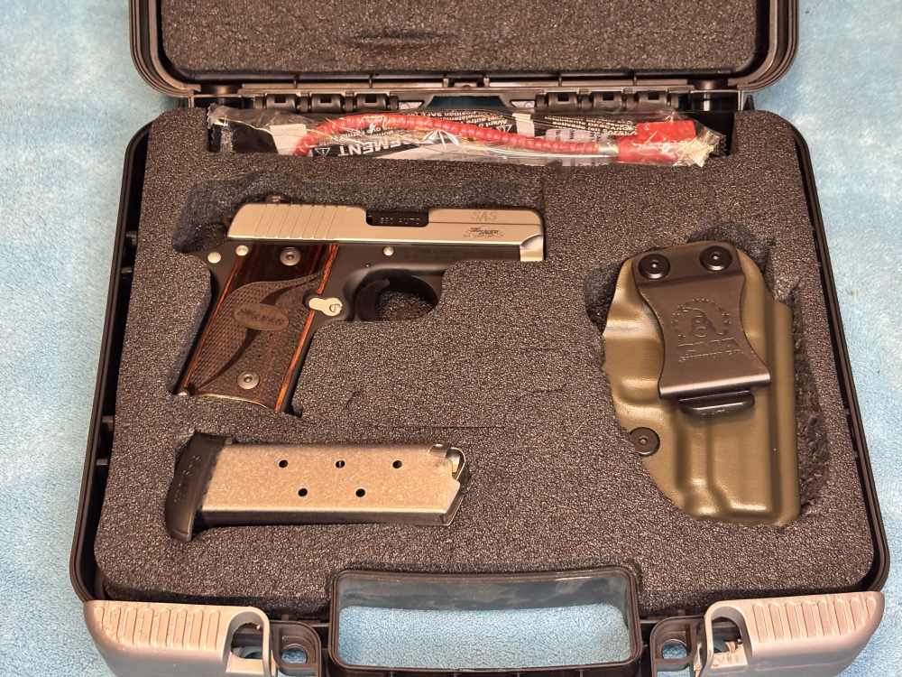 Sig Sauer Custom Shop P238 SAS 380 ACP W Case, Holster, Manual -img-22