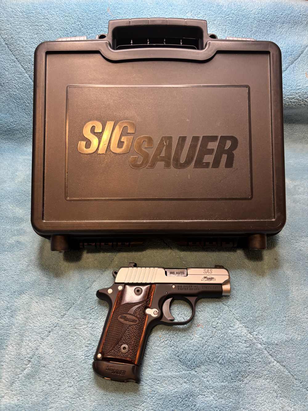 Sig Sauer Custom Shop P238 SAS 380 ACP W Case, Holster, Manual -img-24