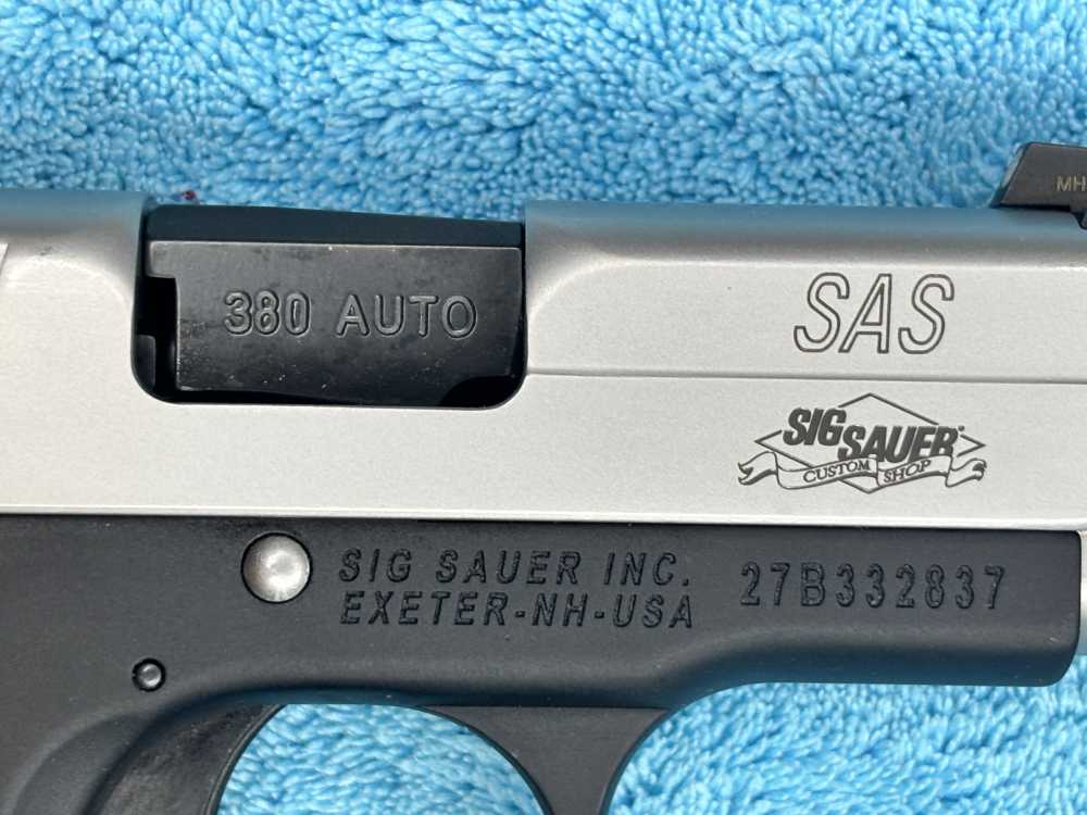 Sig Sauer Custom Shop P238 SAS 380 ACP W Case, Holster, Manual -img-11