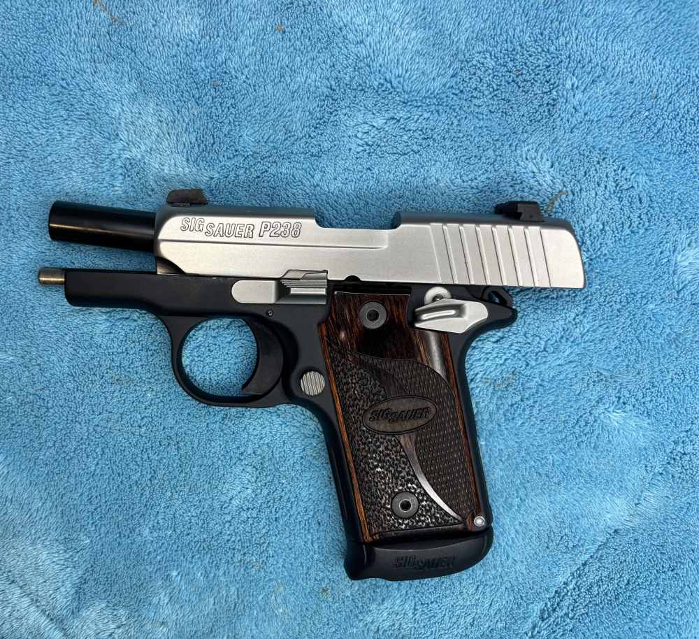 Sig Sauer Custom Shop P238 SAS 380 ACP W Case, Holster, Manual -img-4