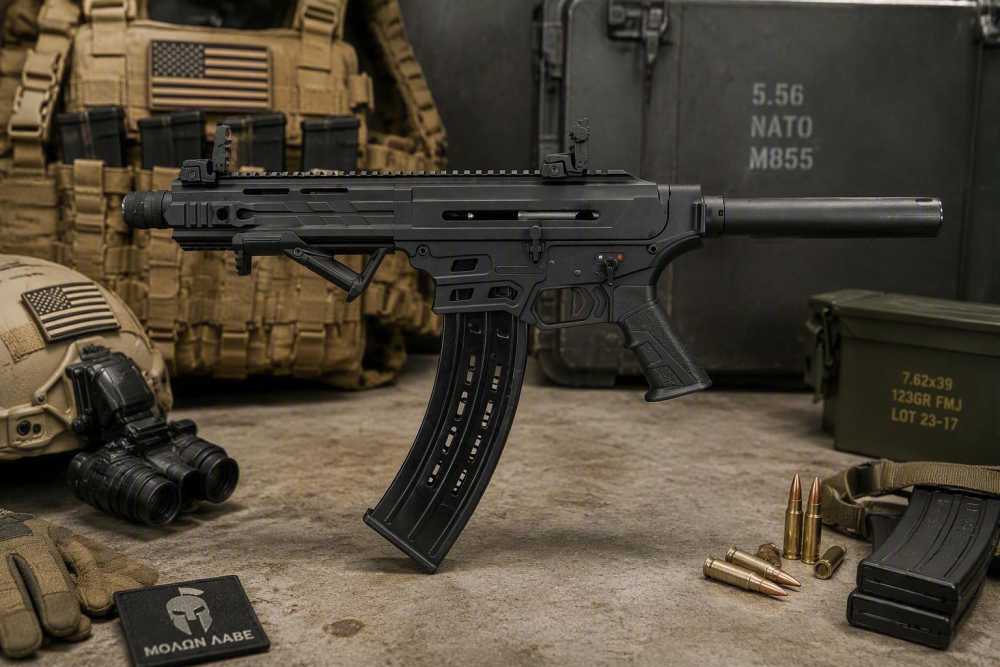 FC12/PK12 Twelve-Gauge Weapon System combo - two uppers with a drum mag-img-20