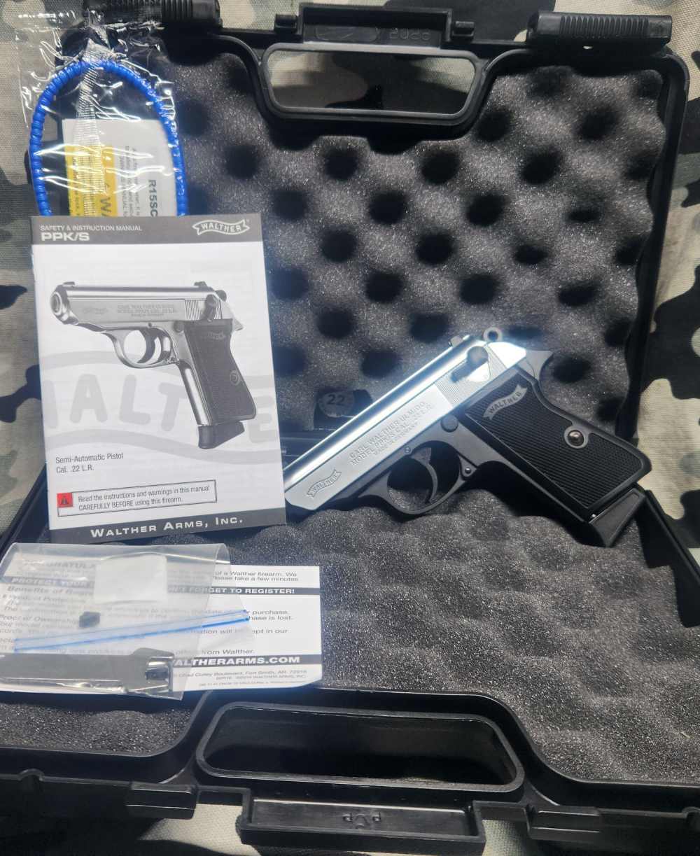Walther PPK/S .22 LR Two-Tone Stainless Threaded New -img-0