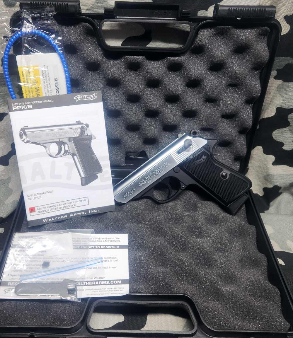 Walther PPK/S .22 LR Two-Tone Stainless Threaded New -img-1
