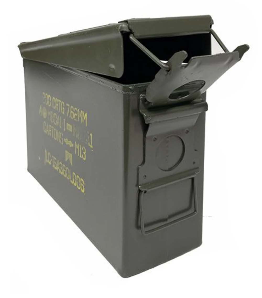 Ammo Can Man M19A1 (30 Cal) Renewed w/ Stenciling Olive Drab Green Small-img-0