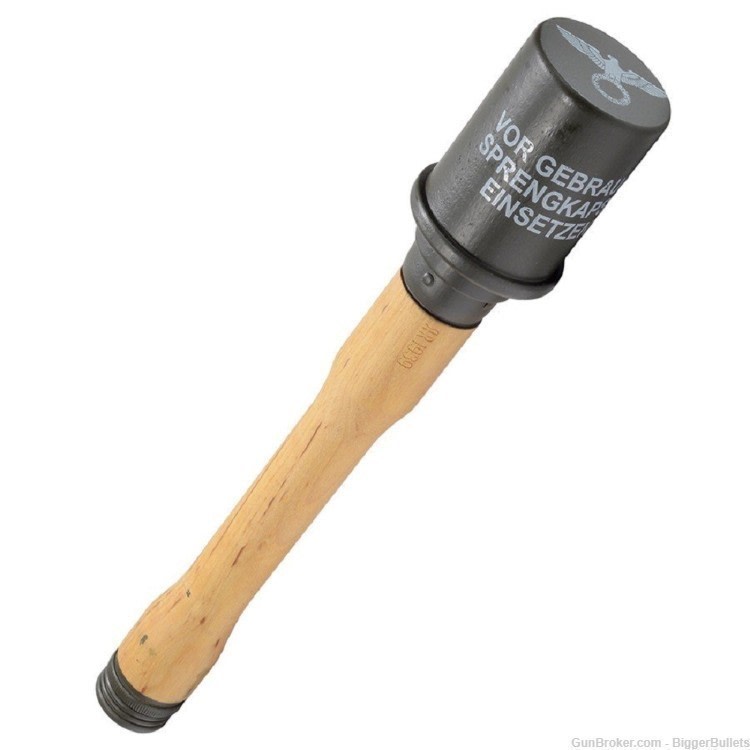 German M24 Stick Grenade - Potato Masher - Inert WWII  Reproduction-img-0
