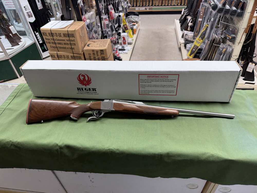 Ruger No. 1 Sporter Rifle 21345, 7mm PRC, 24", Wood High Grade Walnut StocK-img-0