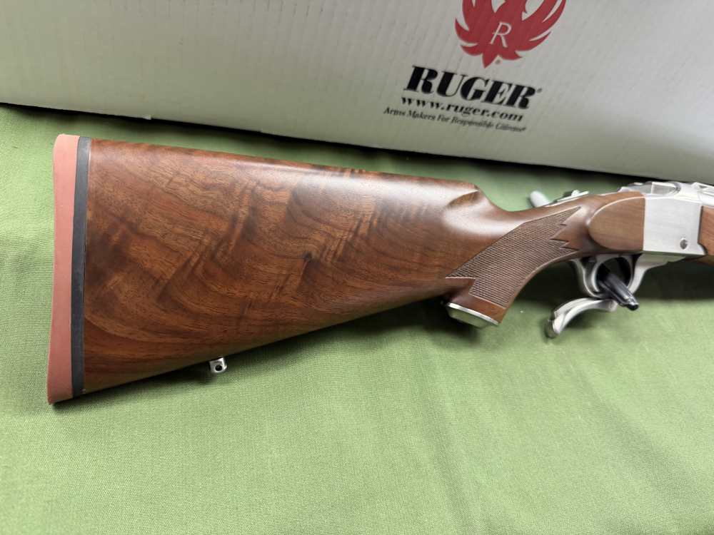 Ruger No. 1 Sporter Rifle 21345, 7mm PRC, 24", Wood High Grade Walnut StocK-img-1