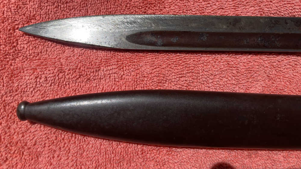 Rare1938 Date All-Matching WWII German K98 Combat Bayonet F Herder Solingen-img-19