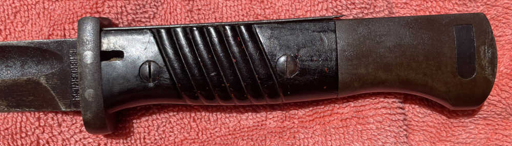 Rare1938 Date All-Matching WWII German K98 Combat Bayonet F Herder Solingen-img-4
