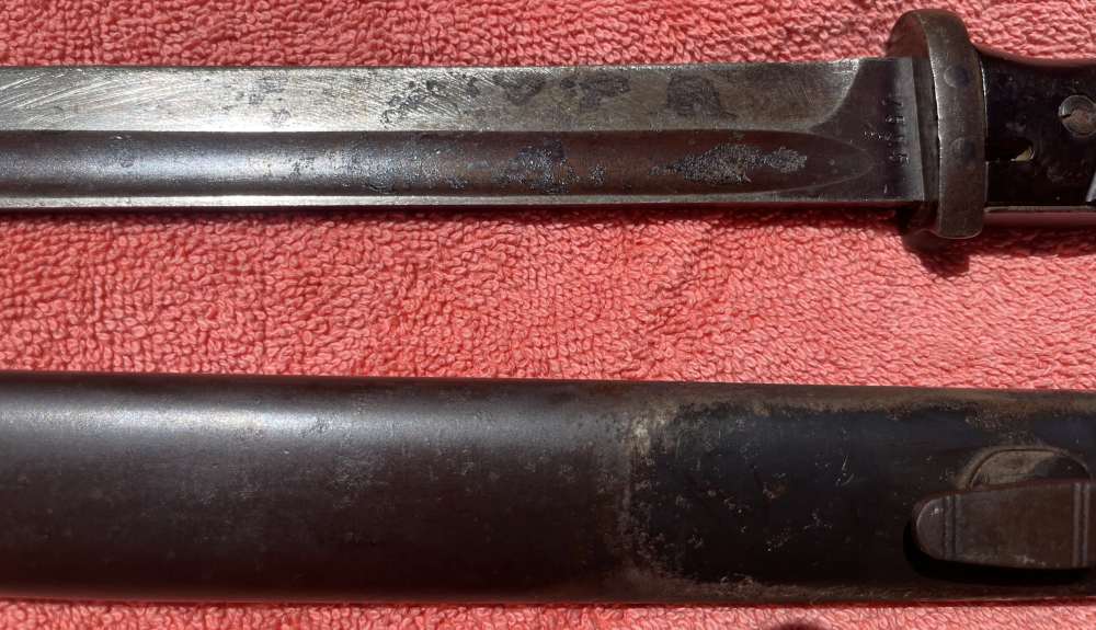 Rare1938 Date All-Matching WWII German K98 Combat Bayonet F Herder Solingen-img-20