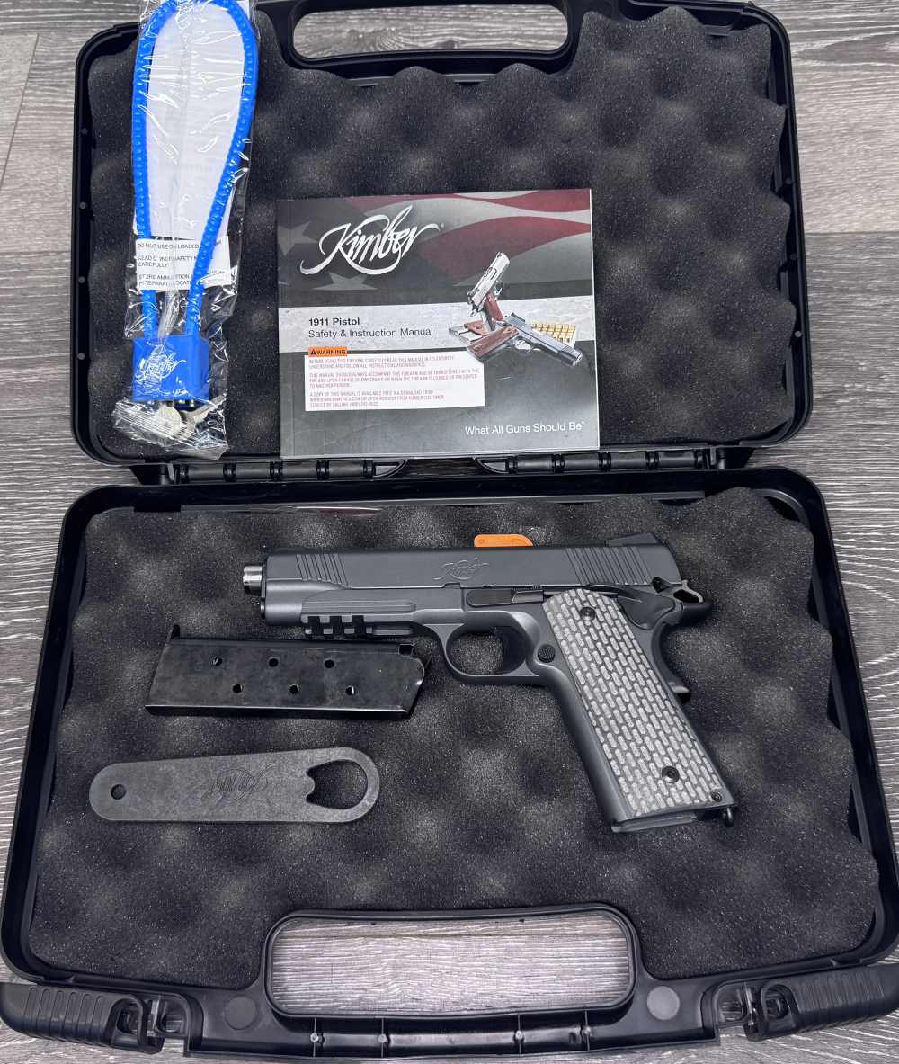 Kimber 1911 Desert Warrior .45 ACP 8 Round Rail-img-0