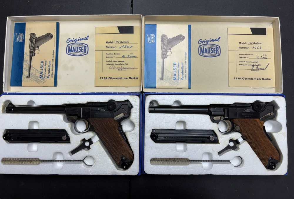 Mauser Werke LUGERS consecutive serial number pistols 9mm P08 style -img-0