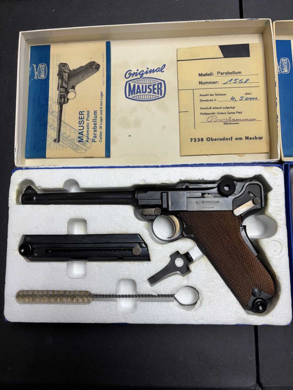 Mauser Werke LUGERS consecutive serial number pistols 9mm P08 style -img-1