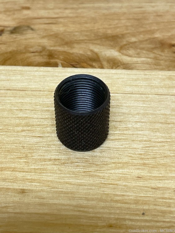 1/2-28 knurled barrel thread protector - Steel for HK Navy or UZI-img-0