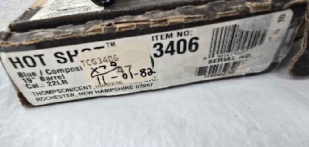 Thompson Center Hotshot .22 LR Blue 19" First Edition One of 1000 With Box -img-12