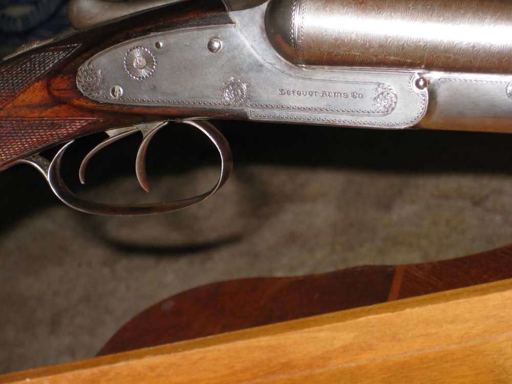 Lefever E grade 12ga. 28" browned Damascus barrels outstanding wood !-img-14
