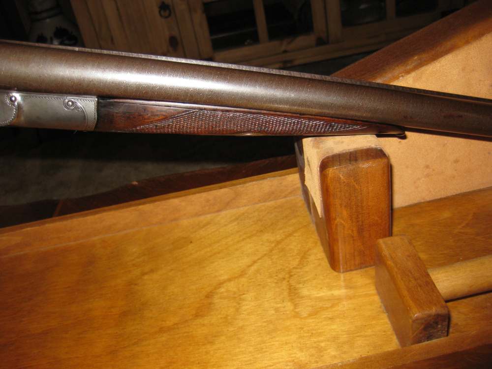 Lefever E grade 12ga. 28" browned Damascus barrels outstanding wood !-img-13